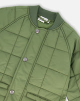 Quilted Mid-Season Jacket Khaki-4