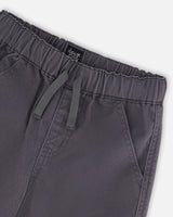 Twill Jogger Cargo Pants Dark Gray-3