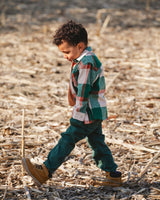 Twill Jogger Pants With Patch Pockets Forest Green-1