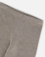 Super Soft Ribbed Leggings Heather Gray-2