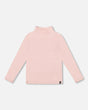 Super Soft Ribbed Mock Neck Top Pink-0