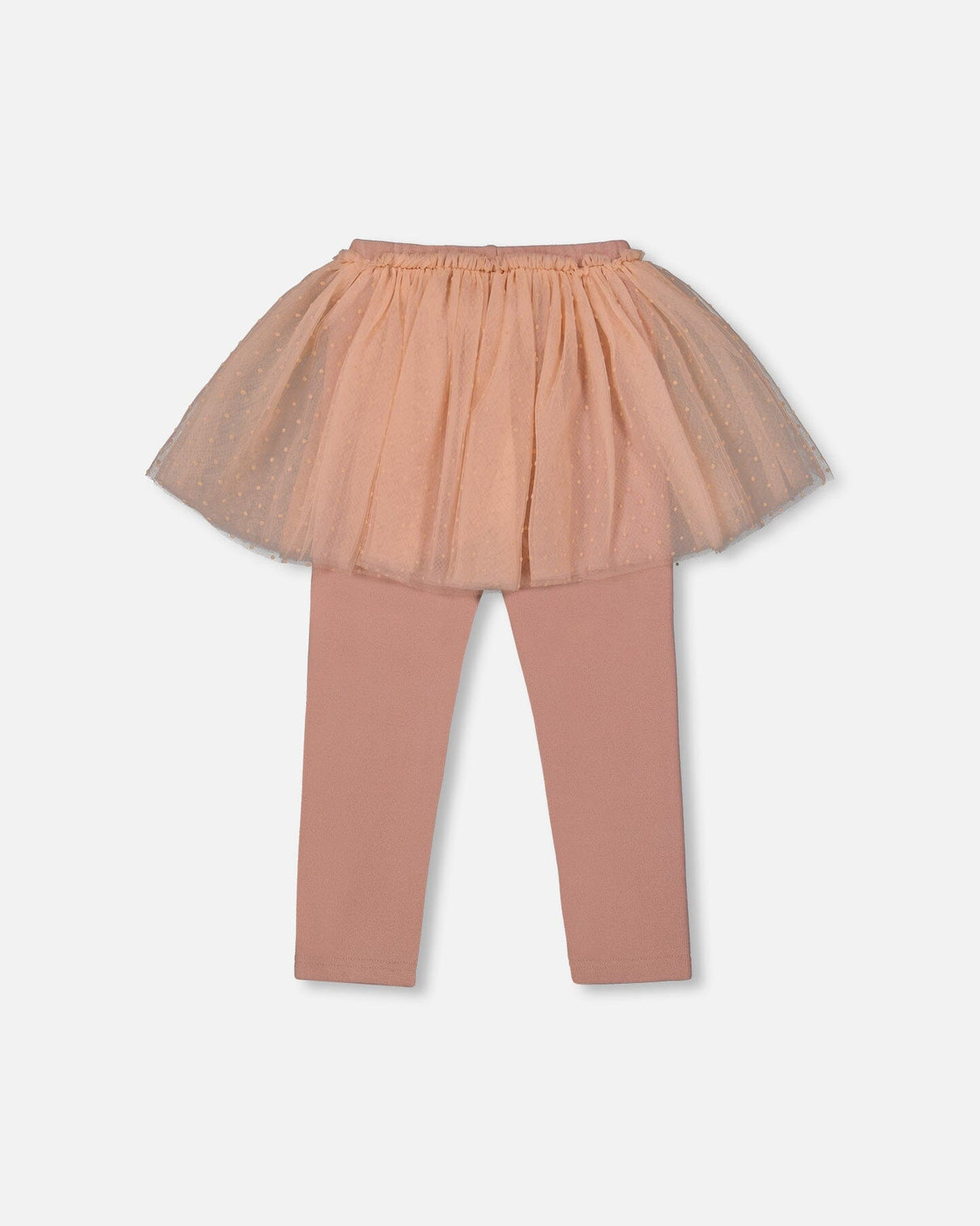 Leggings With Tulle Skirt Dusty Pink-2