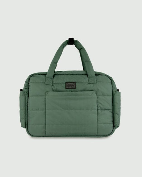 Diaper Bag With Changing Mat Dark Gray Green-0
