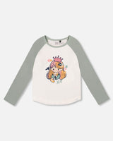 Jersey Raglan Sleeve Tee Off-White-0