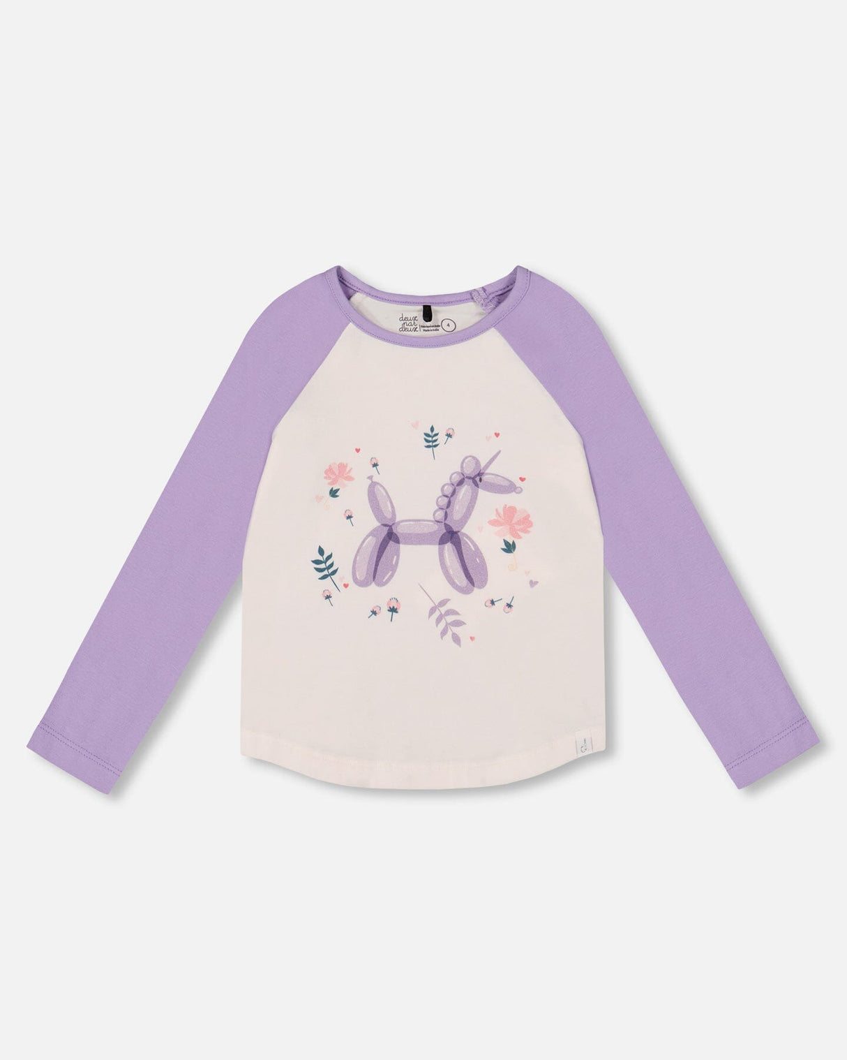 Jersey Raglan Sleeve Tee Lavender-0