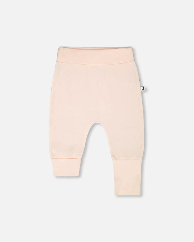 Organic Cotton Jersey Evolutive Pants Peach-0