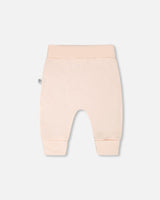 Organic Cotton Jersey Evolutive Pants Peach-1