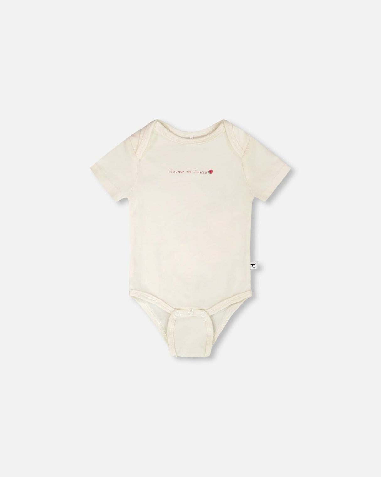 Evolutive Organic Cotton Jersey Onesie White-1