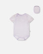 Evolutive Cotton Rib Jersey Onesie Lilac-0