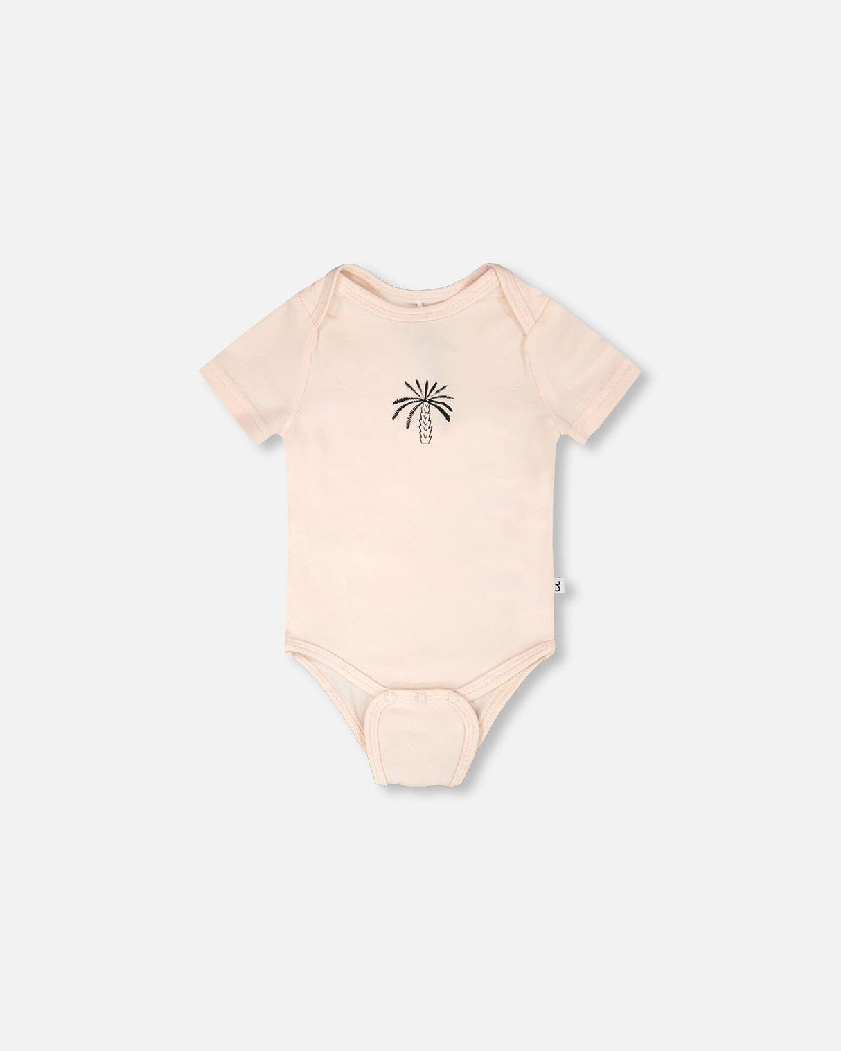 Evolutive Organic Cotton Jersey Onesie Peach-1