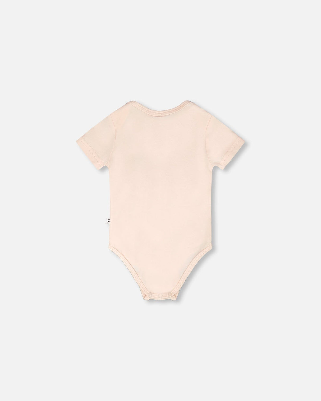 Evolutive Organic Cotton Jersey Onesie Peach-2