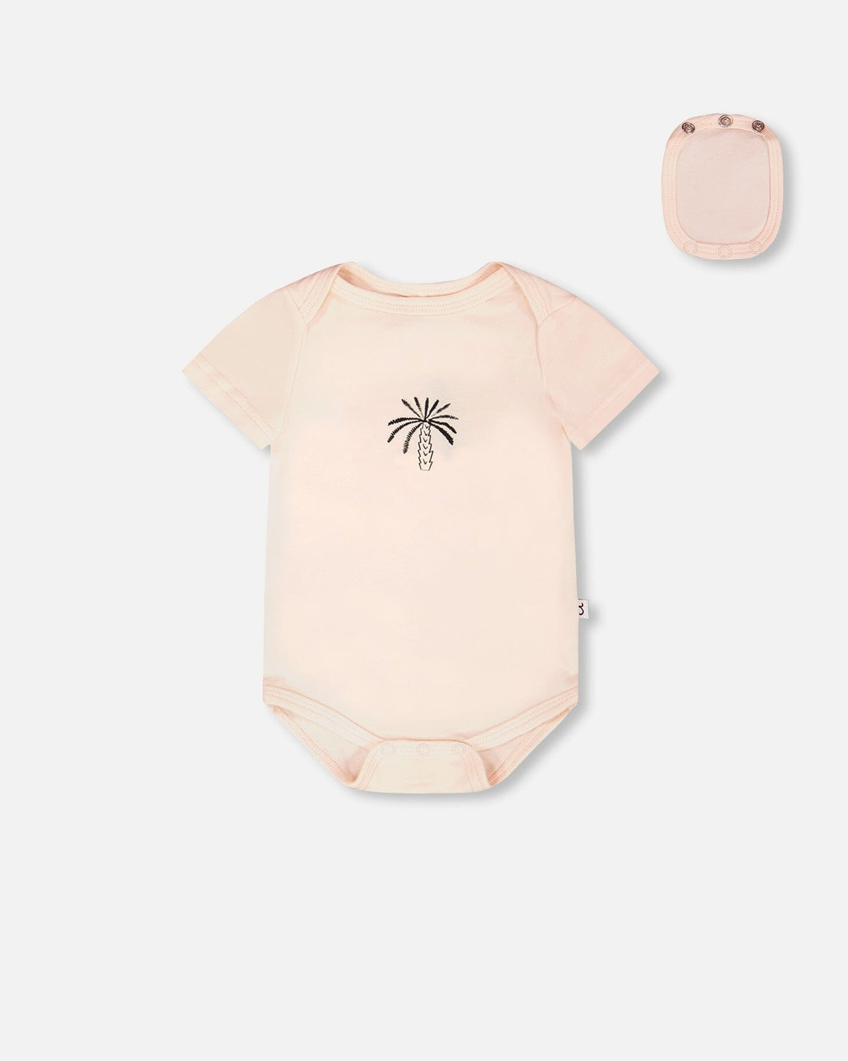 Evolutive Organic Cotton Jersey 3 Pack Onesie Peach-3