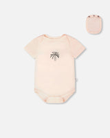 Evolutive Organic Cotton Jersey 3 Pack Onesie Peach-3