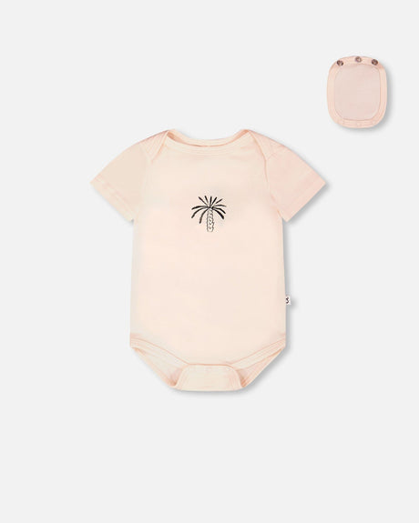 Evolutive Organic Cotton Jersey 3 Pack Onesie Peach-3