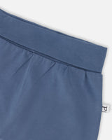 Organic Cotton Jersey Evolutive Pants Medium Blue-2