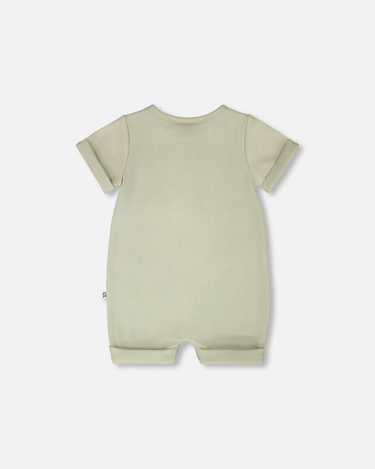 Cotton Rib Romper Sage Green-2