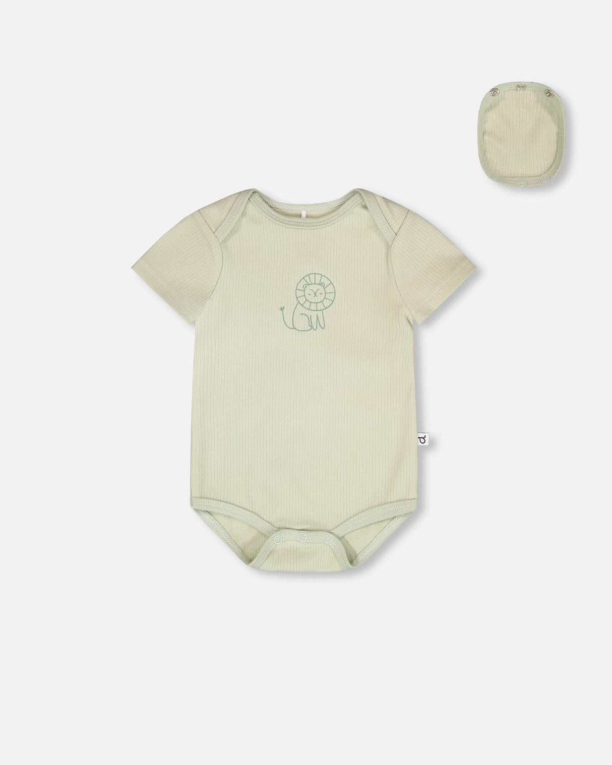 3 Pack Evolutive Organic Cotton Jersey Onesies Sage Green-3
