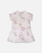 French Terry Dress Lilac Snails Print-0