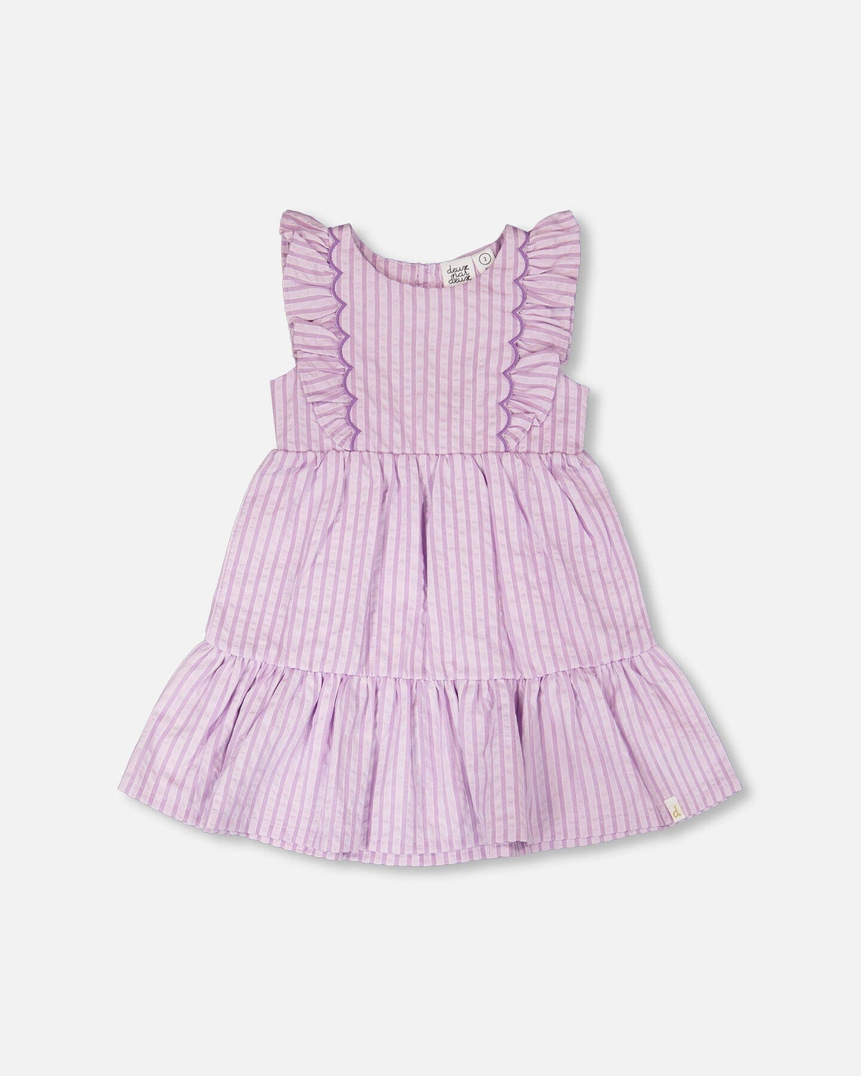 Striped Dress Lavender-0