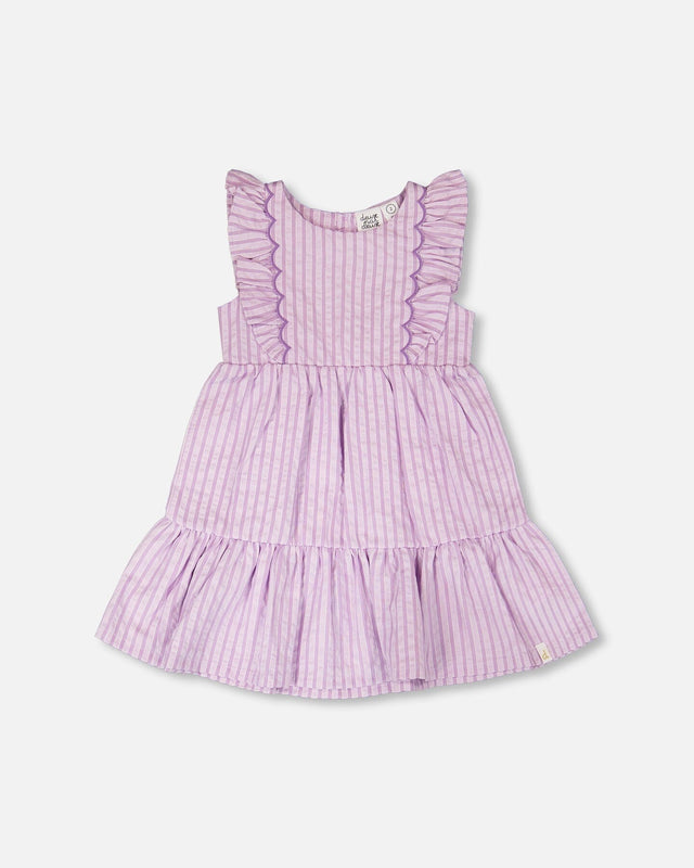 Striped Dress Lavender-0