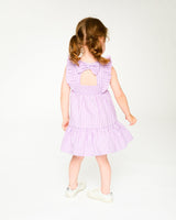 Striped Dress Lavender-3