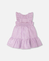 Striped Dress Lavender-4