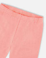 Deux par Deux Tunic And Organic Cotton Capri Set Coral Gingham And Coral