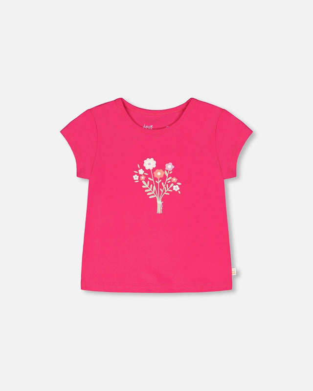 Organic Cotton Jersey T-Shirt Pink-0