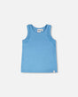 Rib Tank Top Blue-0
