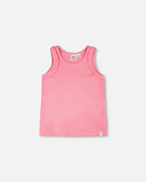 Rib Tank Top Pink-0