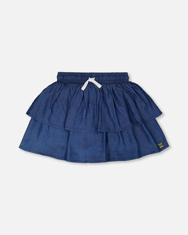 Blue Chambray Skort-0