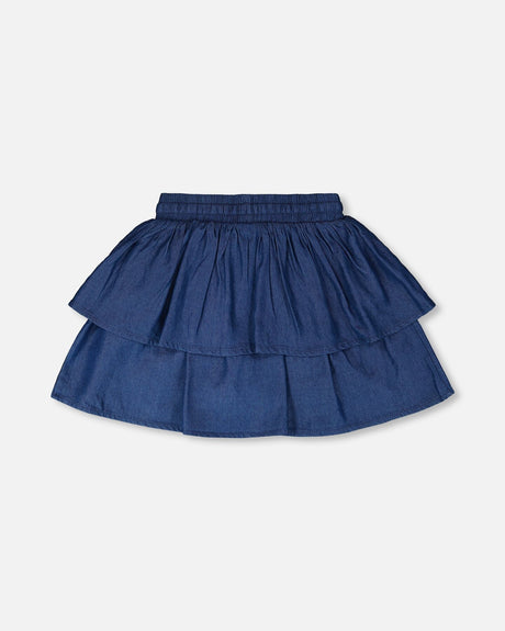 Blue Chambray Skort-2