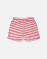 Striped Shorts Pink And White-2