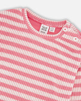Striped Sweater Pink And White-3