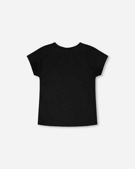 Organic Cotton Jersey T-Shirt Black-2