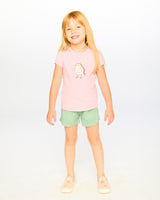 Organic Cotton Jersey Shorts Sage Green-2