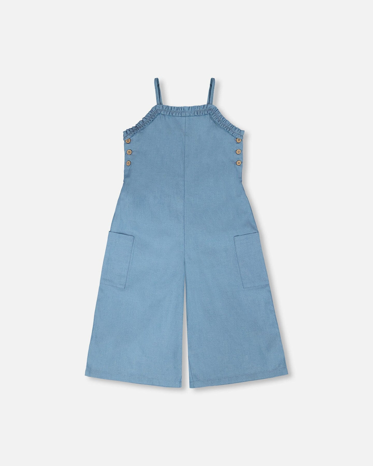 Light Blue Chambray Jumpsuit-0