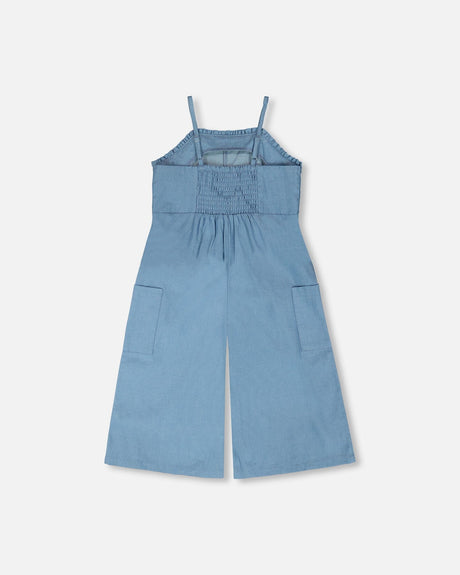 Light Blue Chambray Jumpsuit-3
