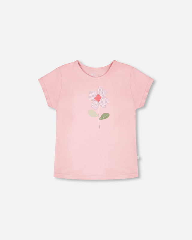 Organic Cotton Jersey T-Shirt Dusty Pink-0