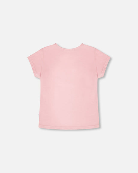 Organic Cotton Jersey T-Shirt Dusty Pink-2
