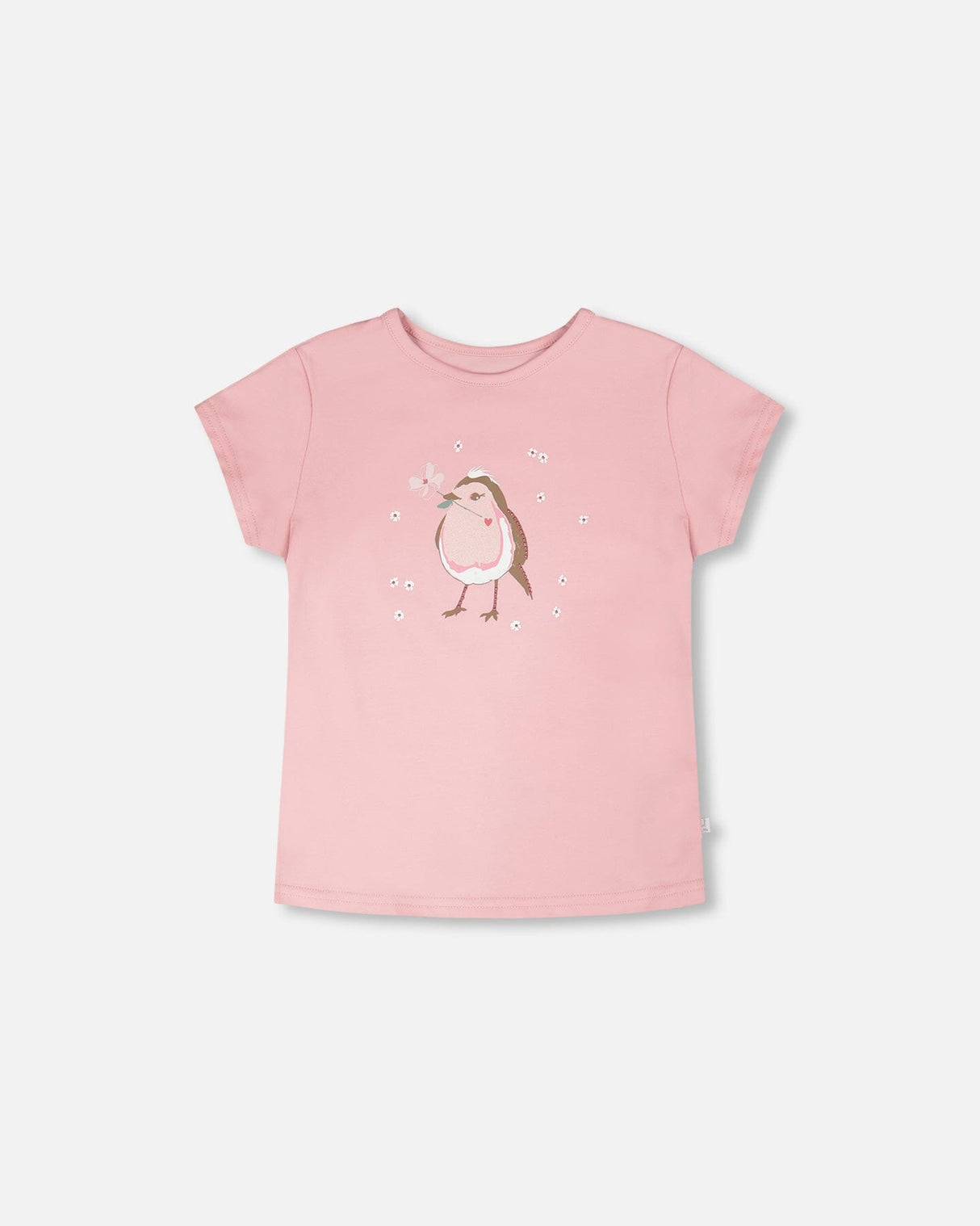 Organic Cotton Jersey T-Shirt Dusty Pink-0