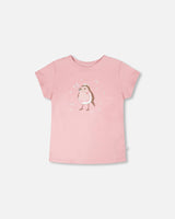 Organic Cotton Jersey T-Shirt Dusty Pink-0