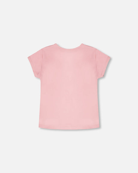 Organic Cotton Jersey T-Shirt Dusty Pink-1