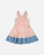 Poplin And Chambray Dress Off White And Pink Stripes-0