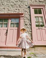 Viscose Dress Pink Printed Flowers-2