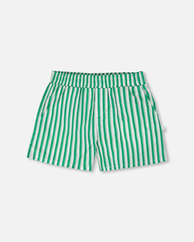Striped Shorts Green-0