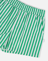 Striped Shorts Green-3