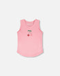 Organic Cotton Jersey Tank Top Pink-0