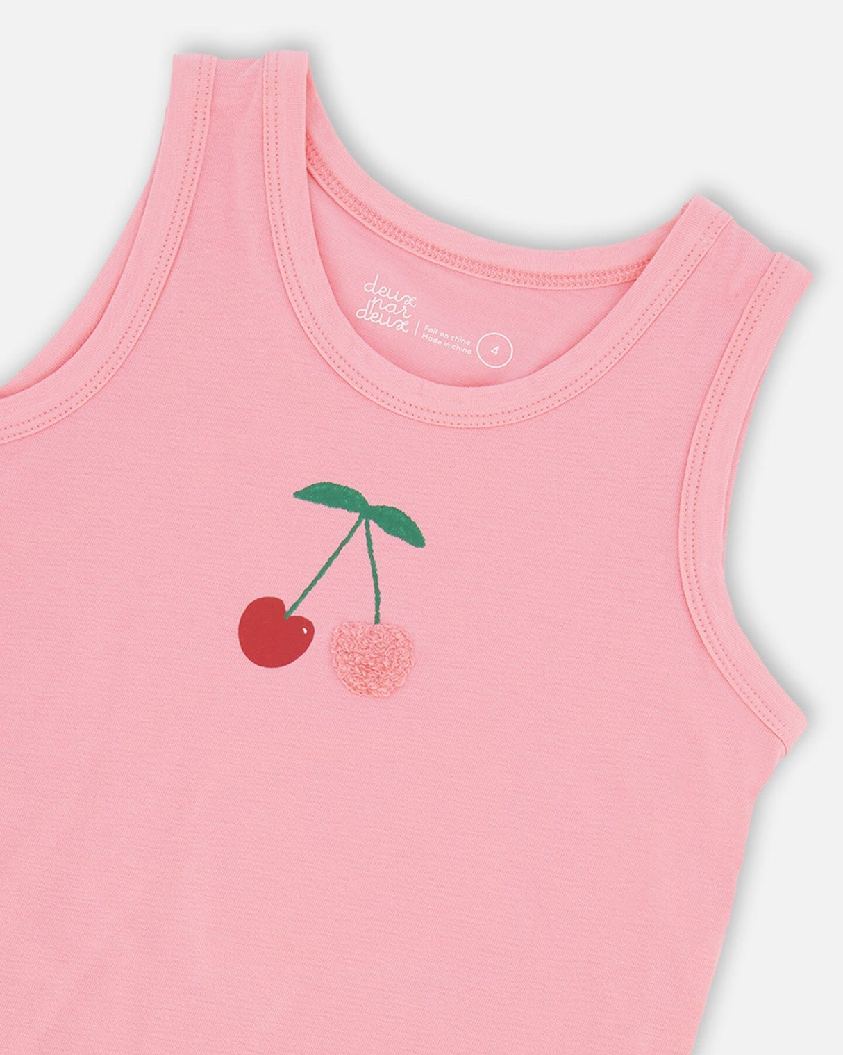 Organic Cotton Jersey Tank Top Pink-3