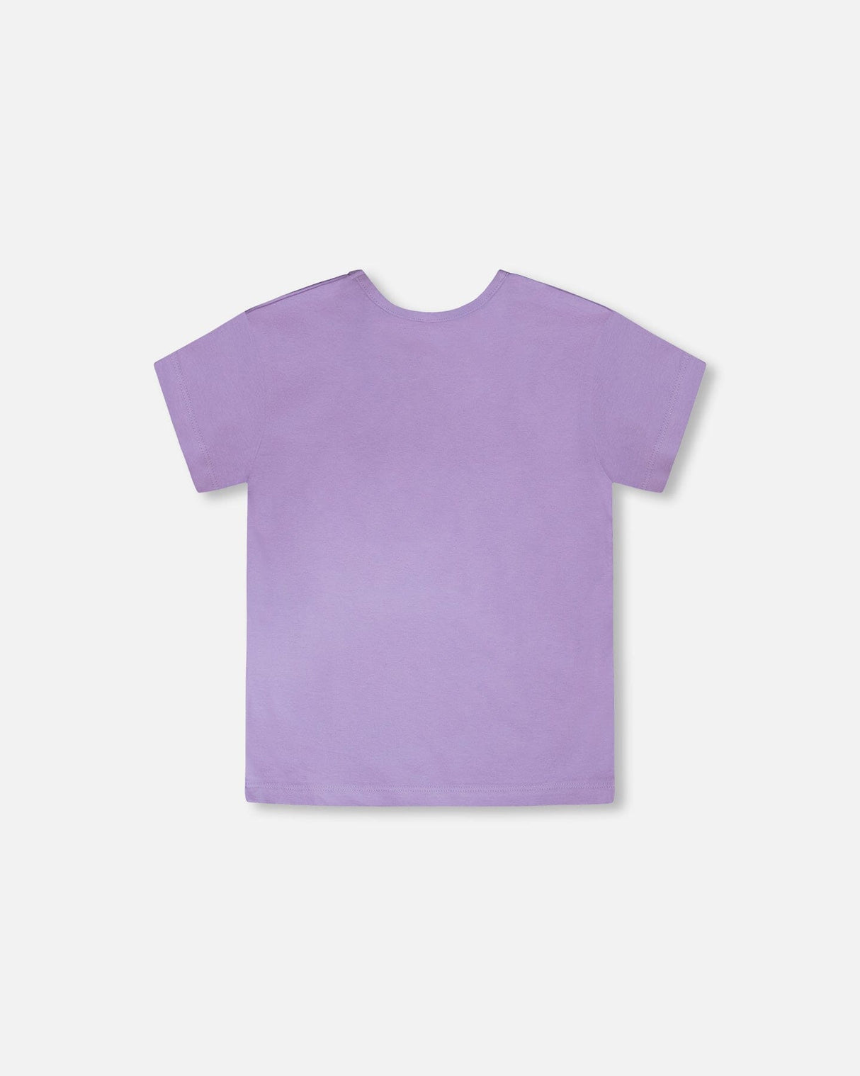 Organic Cotton Jersey T-Shirt Mauve With Sneakers-2
